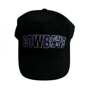 Dallas Cowboys Black Cotton Snap Back Hat